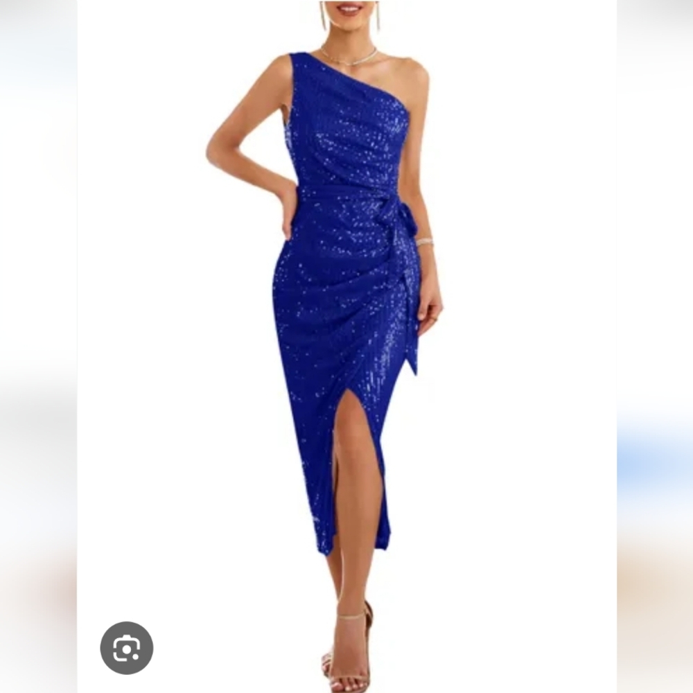 Grace Karin Sequin Dress Royal Blue